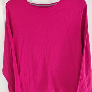 Croft & Barrow Fuchsia Long Sleeve Top